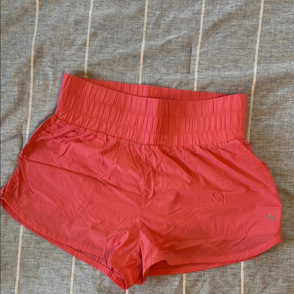 JoyLab Red Athletic Shorts Elastic Waist Lightweight